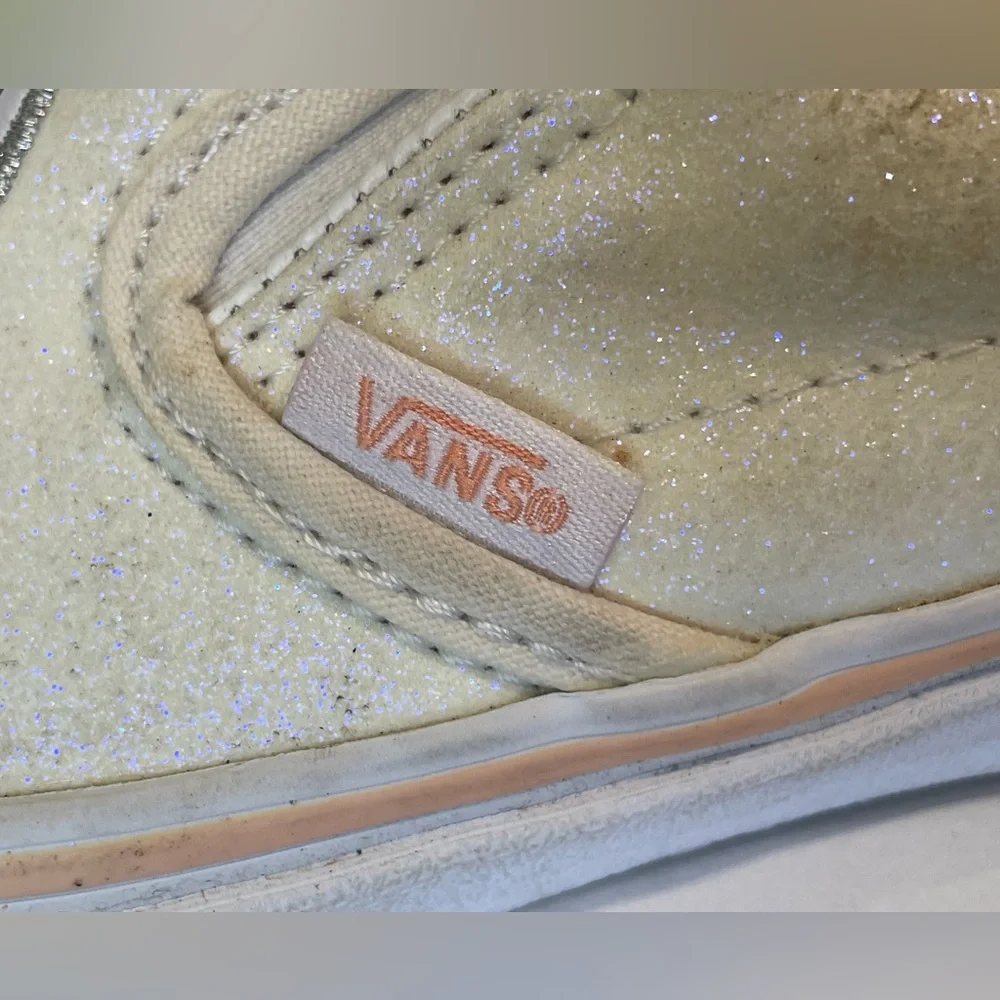 Vans‎ Kid’s Unicorn Alien Glitter Classic Slip-On Sneakers Patches Size 3